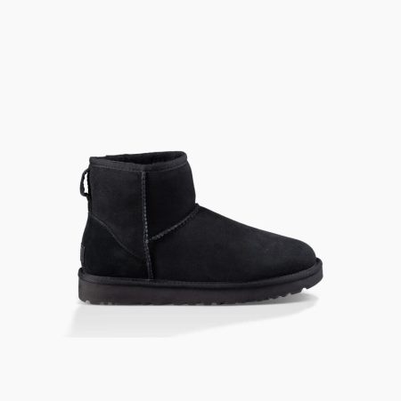 UGG Classic Mini II Black Boots for Women (YLND06231)